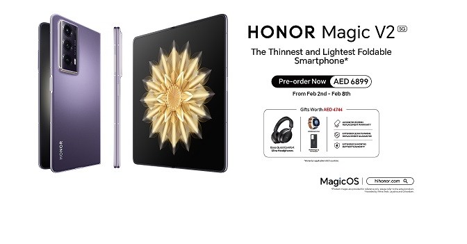 HONOR Announces the Launch of HONOR Magic V2 in the UAE