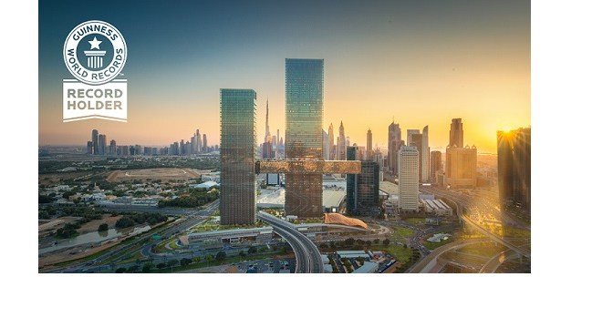 One Za’abeel achieves the Guinness World Records™ title for the ‘Longest Cantilevered Building’ in the world.