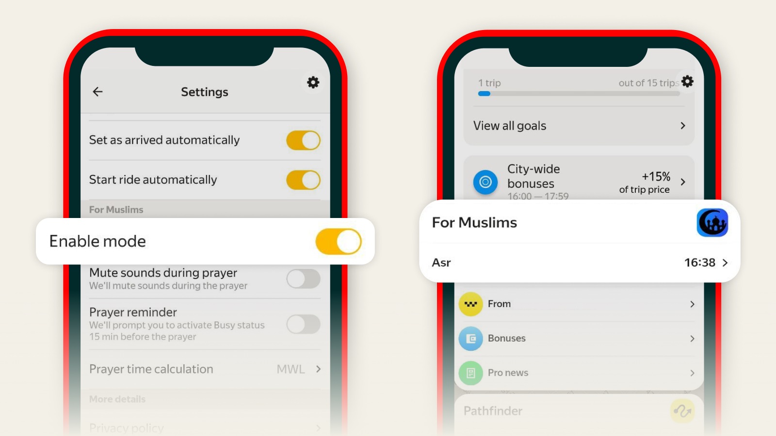Yango ridehailing service introduces innovative mode, alerting Muslim