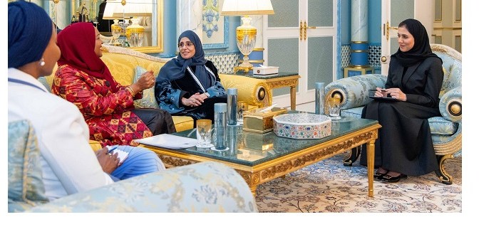 Jawaher Al Qasimi welcomes First Lady of Zanzibar to Sharjah for official visit