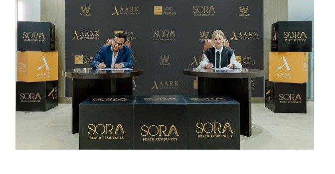Whitewill appointed Master Broker for AED4 billion Sora Beach Residences by Aark Developers’