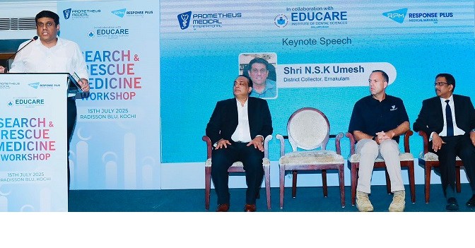 RPM and Prometheus Medical International lead workshop on Search & Rescue medicine in Kochi