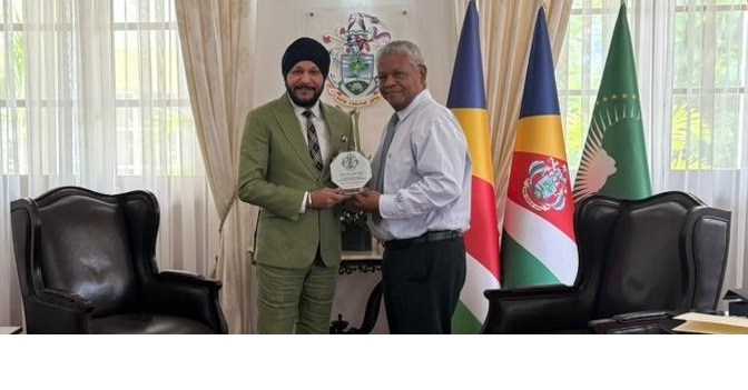 Plan B receives highest honour from the President of Seychelles for organising FIFA Beach Soccer World Cup 2025 in Seychelles