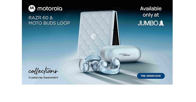 Jumbo Partners with Motorola to Exclusively Launch Motorola Razr 60 Swarovski Edition in the UAE