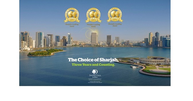 DoubleTree by Hilton Sharjah Waterfront Hotel & Residences Wins “Sharjah’s Leading Hotel 2025” for the Third Consecutive Year