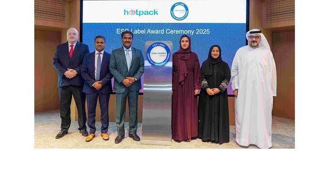 Hotpack wins Dubai Chamber ESG Label award in advanced category, being ranked among top performers in sustainability
