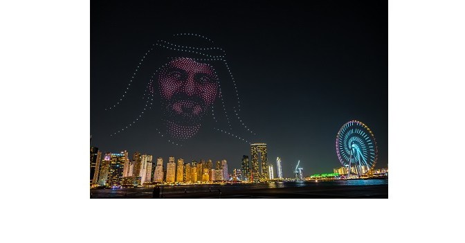 Sobha Realty honours 20 years of Dubai under His Highness Sheikh Mohammed bin Rashid Al Maktoum, Vice President and Prime Minister of the UAE and Ruler of Dubai, with a spectacular drone show tribute