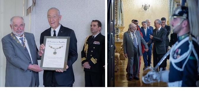 Sharjah Ruler receives Portugal’s Grand Collar of Order of Camões